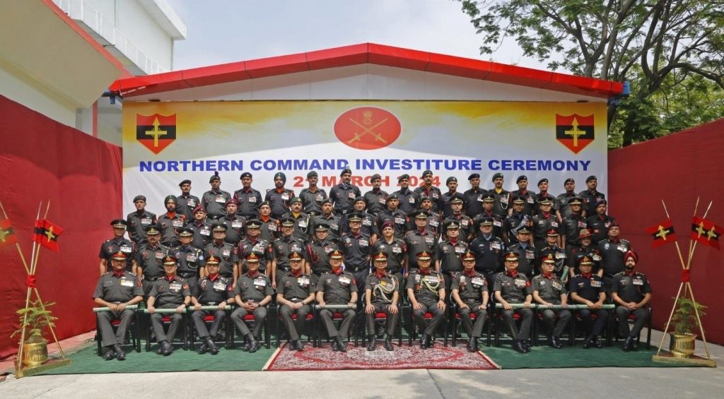 All 7 Commands of the Indian Army and Headquarters Northern Command