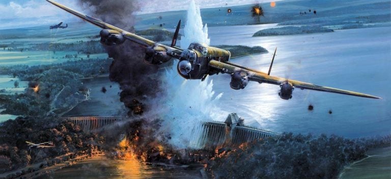 Lancaster Bombers in the Dambusters Raid_th