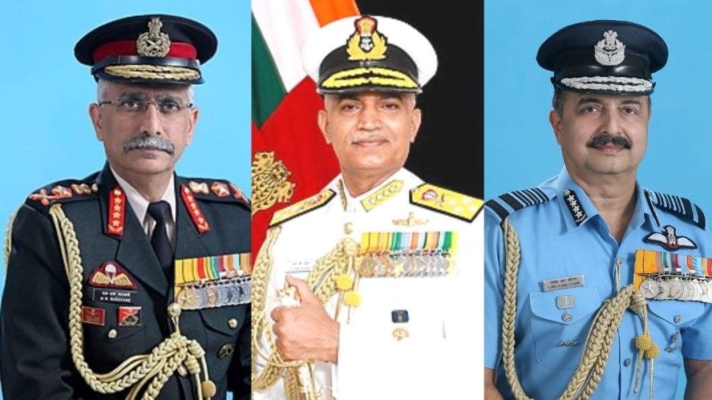 Three Indian Armed Forces