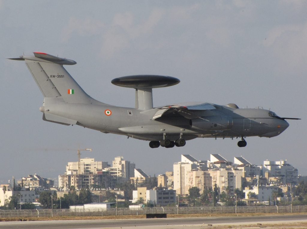 Powerful Aircraft in IAF Early Warning and Training Aircraft ELW-2090 Phalcon