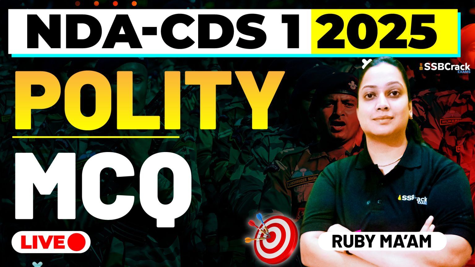 NDA-CDS 1 2025 Polity MCQ's