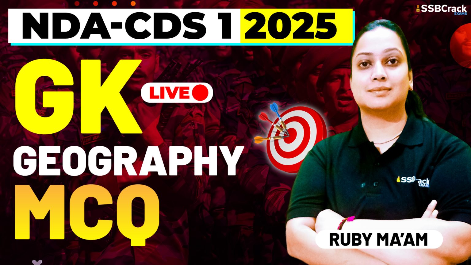 NDA CDS 1 2025 Geography MCQ's