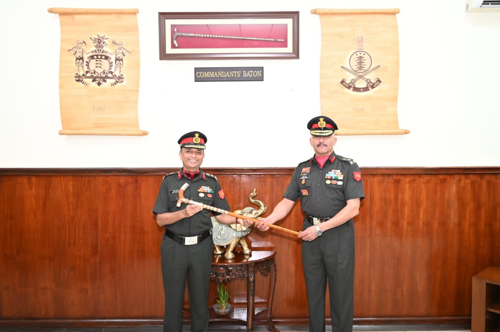 Indian Army Officers Baton transfer of baton