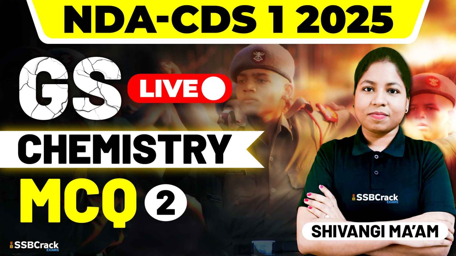 NDA CDS 1 2025 Exam Chemistry MCQ Class 2