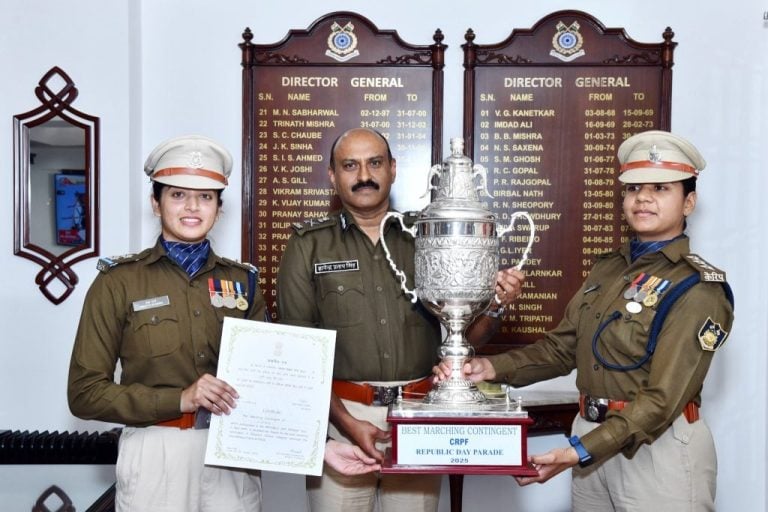 CRPF Wins Best Marching Contingent Trophy at 76th Republic Day Parade