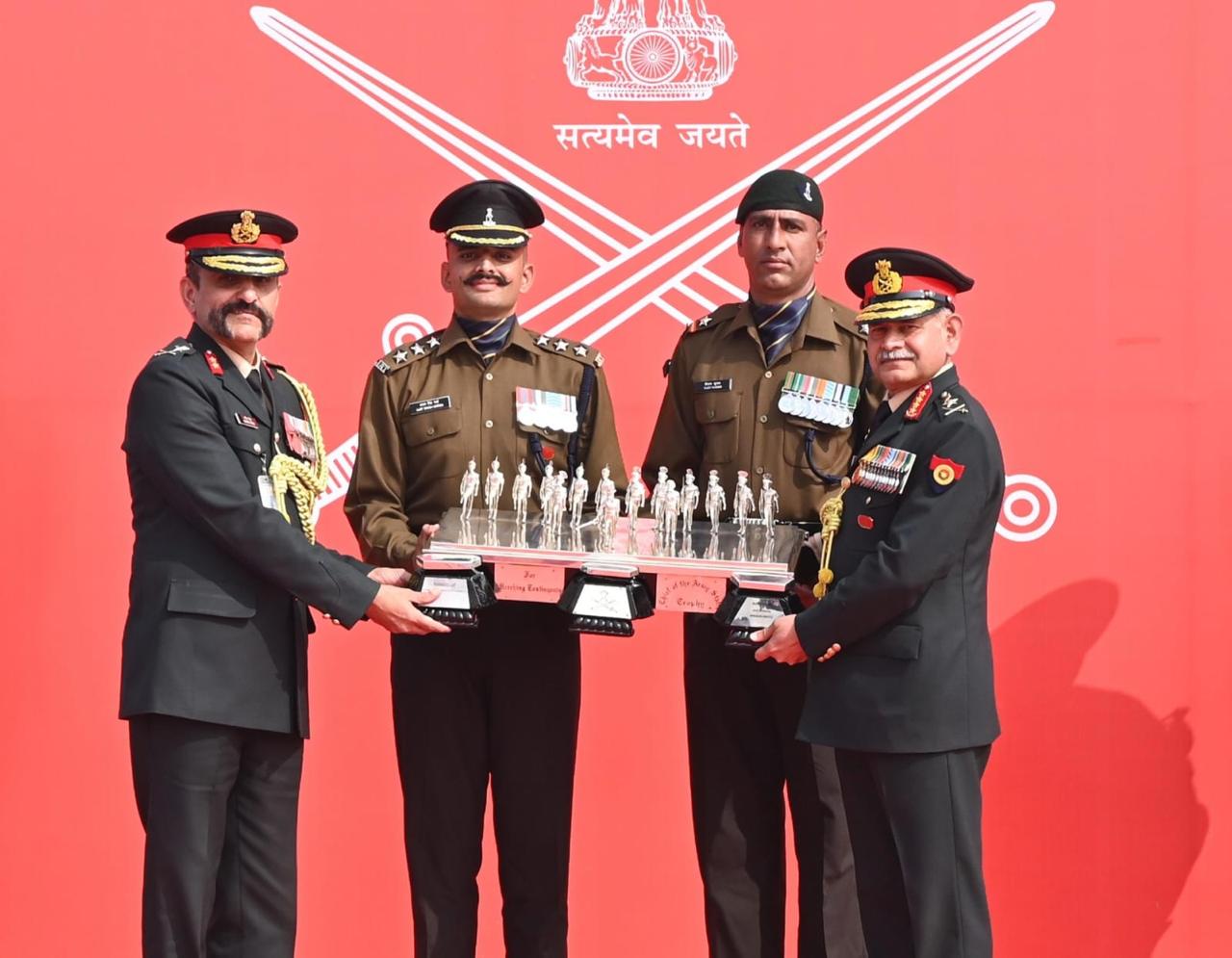 Indian Army Contingents Honored for Exemplary Performances at Republic Day 2025 Parade