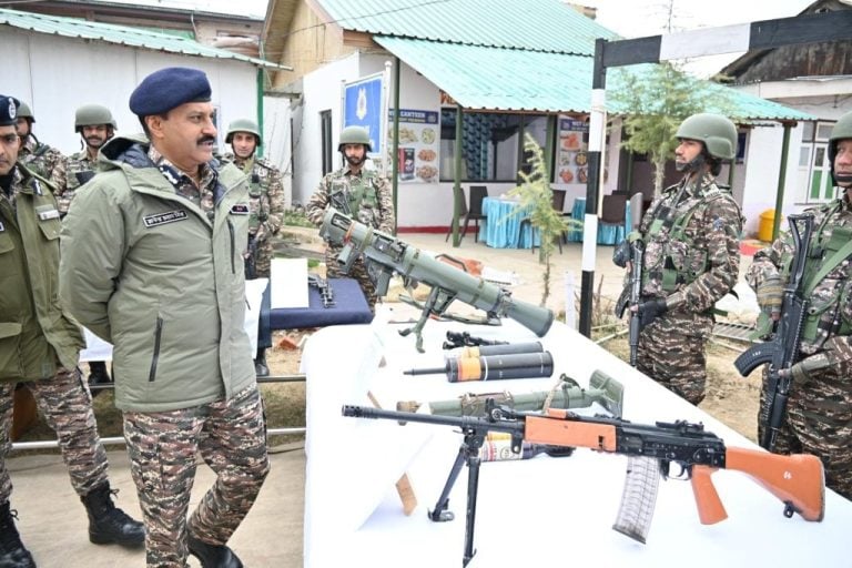 CRPF Director General Reviews Security Measures in Kashmir During Visit to Pulwama