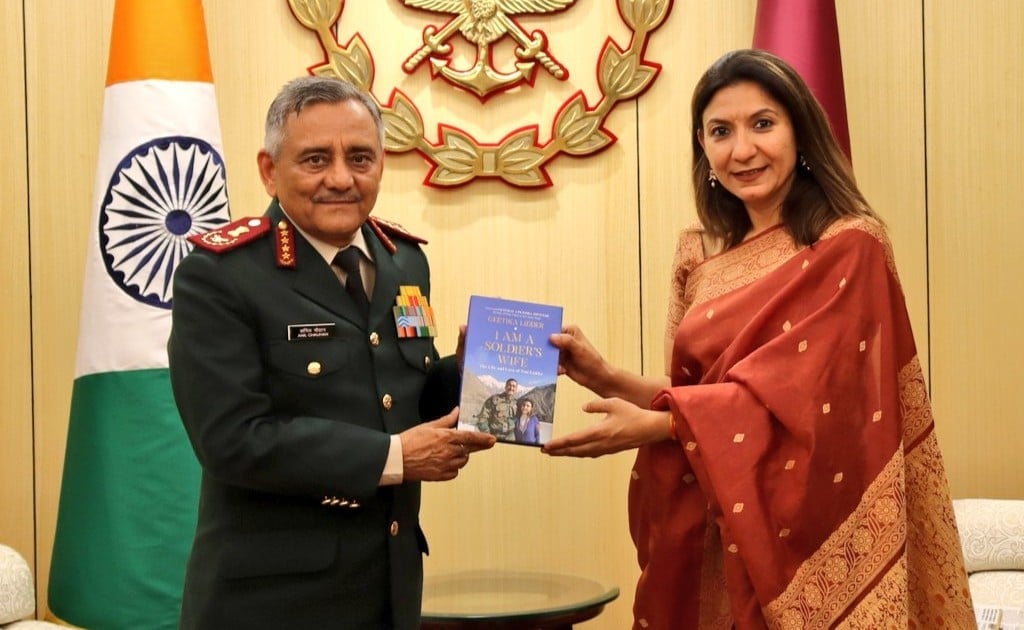 General Anil Chauhan Honors Late Brigadier Lakhbinder Lidder's Legacy During Book Launch