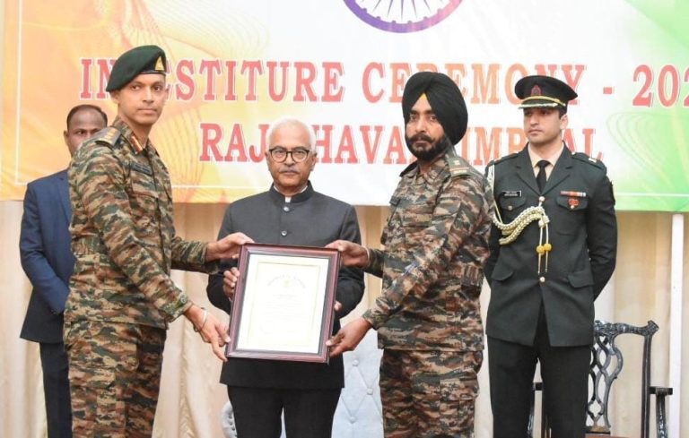 Governor of Manipur Awards Unit Citation to Assam Rifles and Sikh Regiment for Exceptional Military Service