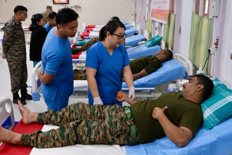 Indian Army Hosts Successful Blood and Organ Donation Camp in Nagaland