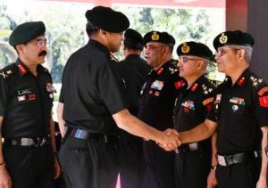 Lt Gen Anindya Sengupta Reviews Training Standards at Infantry School, Mhow