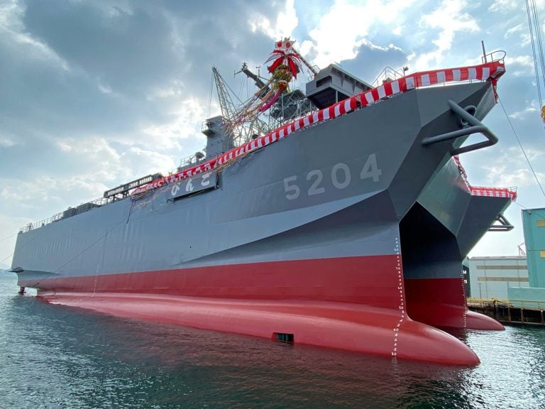 Mitsubishi Heavy Industries Launches Final Hibiki-Class Surveillance Vessel for Japan Maritime Self-Defense Force