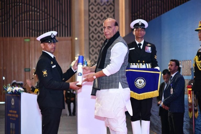 Rajnath Singh Honors Indian Coast Guard with Gallantry Medals for Maritime Valor