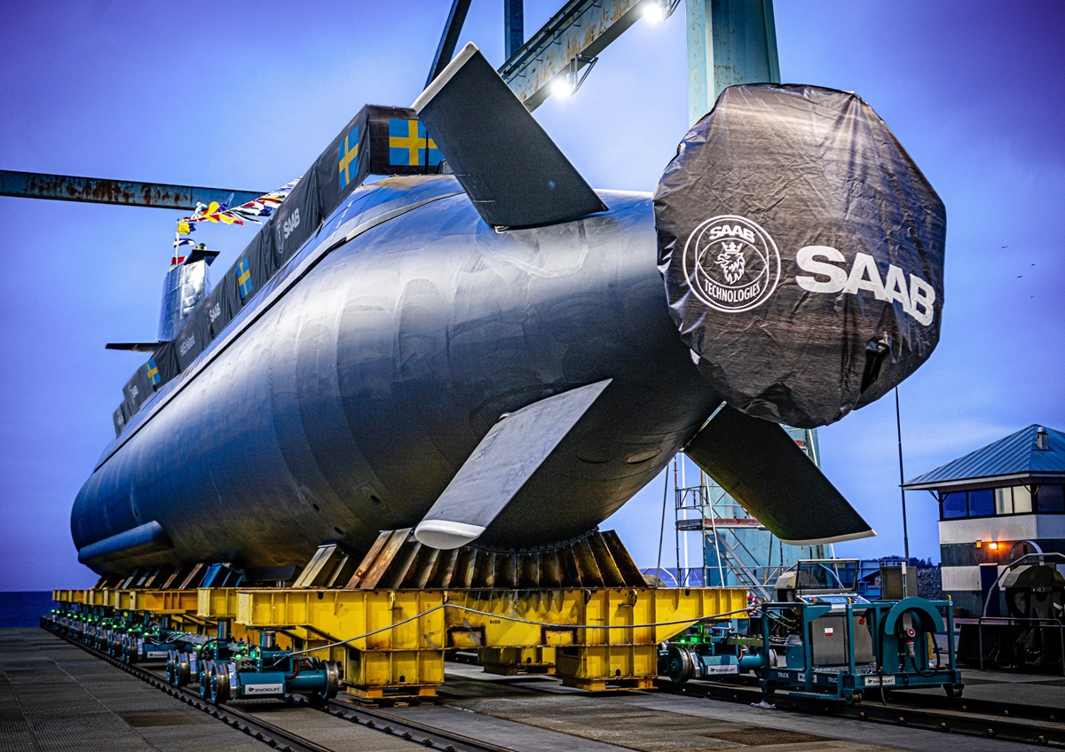 Saab Launches Final Upgraded Gotland-Class Submarine for Swedish Navy