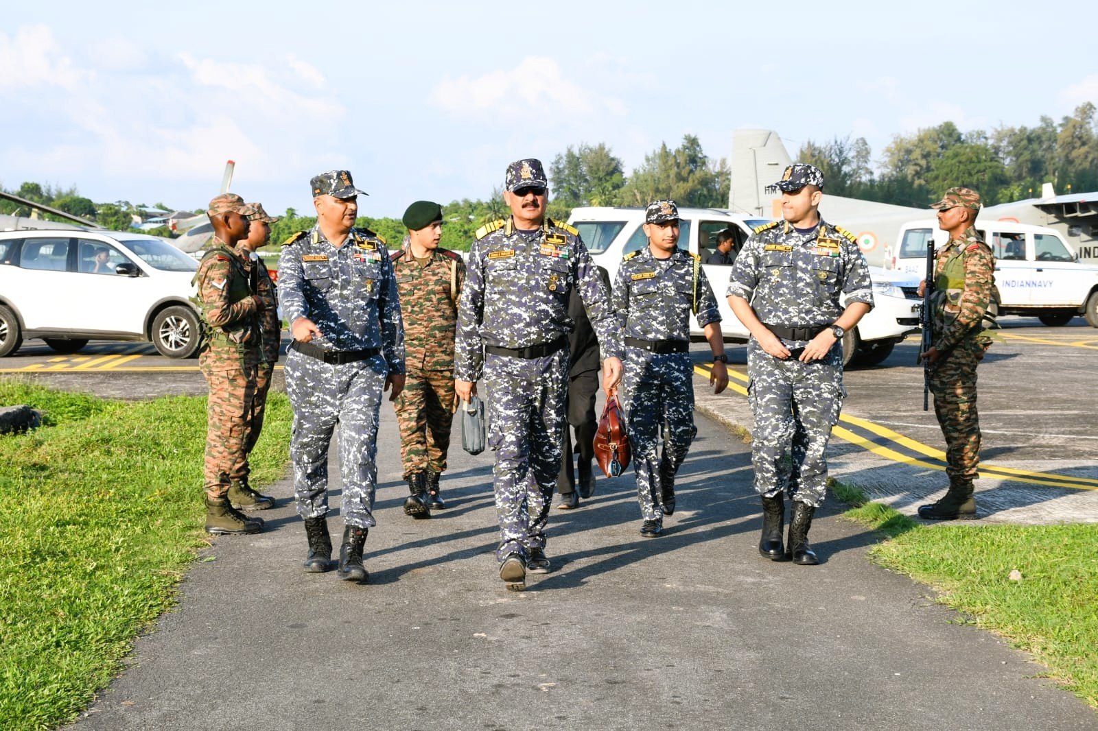 Admiral Dinesh K Tripathi Conducts Official Visit to Andaman and Nicobar Command