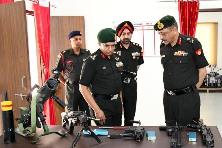 Lieutenant General Anoop Shinghal Reviews Training Advances at Artillery Centre, Nashik