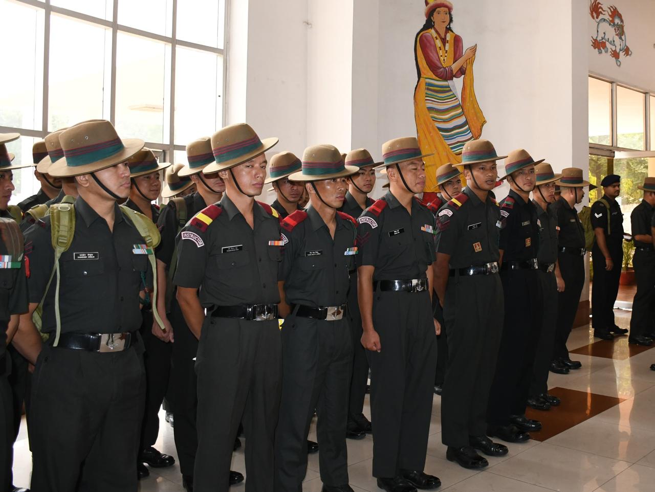 Lt Gen Sanjeev Chauhan Reviews Training and Modernization at 11 Gorkha Rifles Regimental Centre