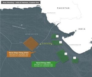 Military Tensions Rise as India and Pakistan Conduct Simultaneous Naval Exercises in Arabian Sea