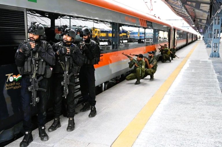 NSG Conducts Train Intervention Exercise at Katra Railway Station to Enhance Passenger Security