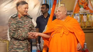 Army Chief General Dwivedi Receives Symbolic Request for PoK Reclamation from Spiritual Leader