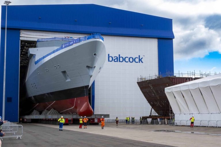 Babcock Unveils UK Royal Navy's First Type 31 Frigate HMS Venturer at Rosyth