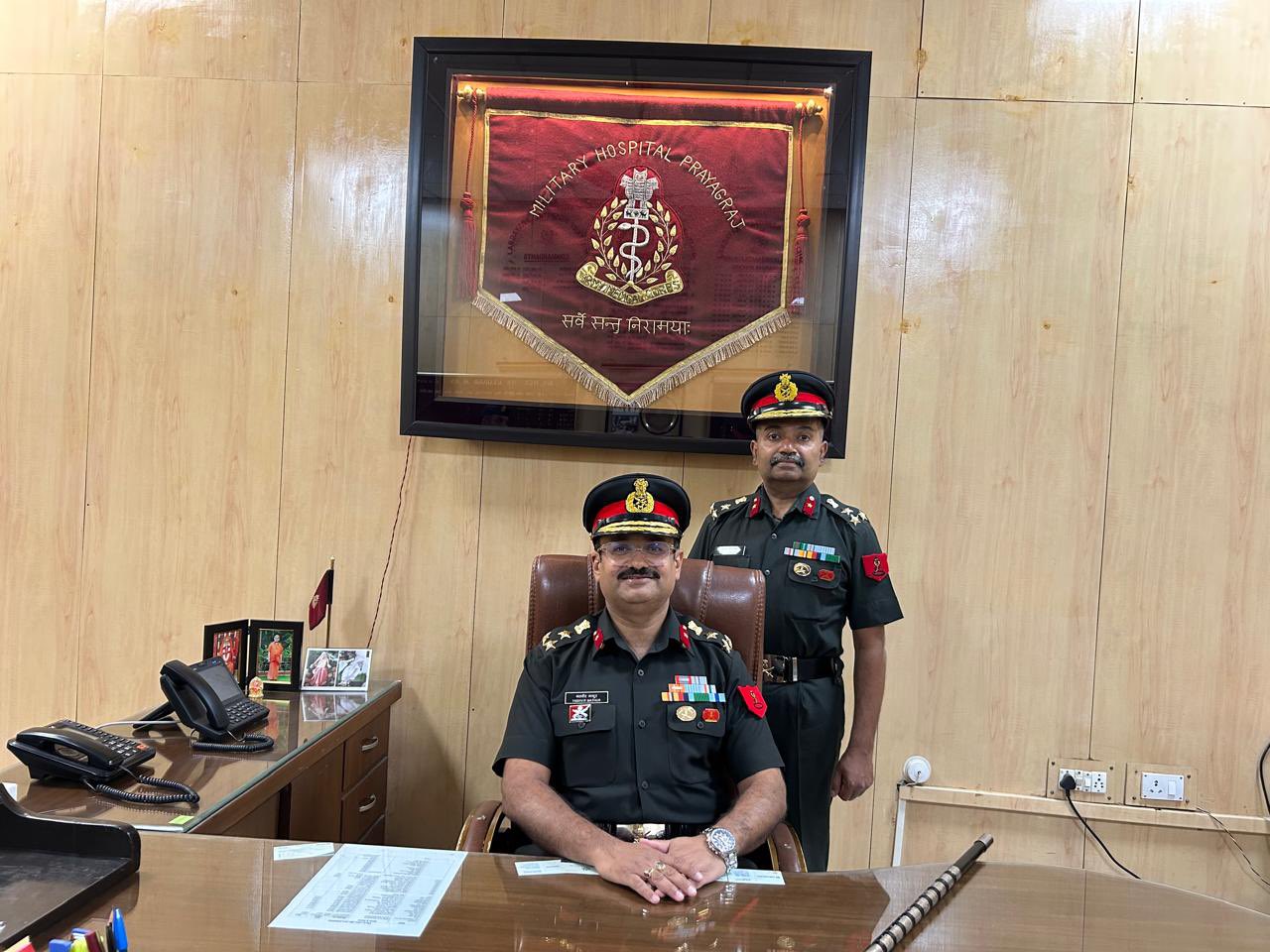 Brigadier Yashvir Mathur Takes Charge as Commandant of Military Hospital Prayagraj