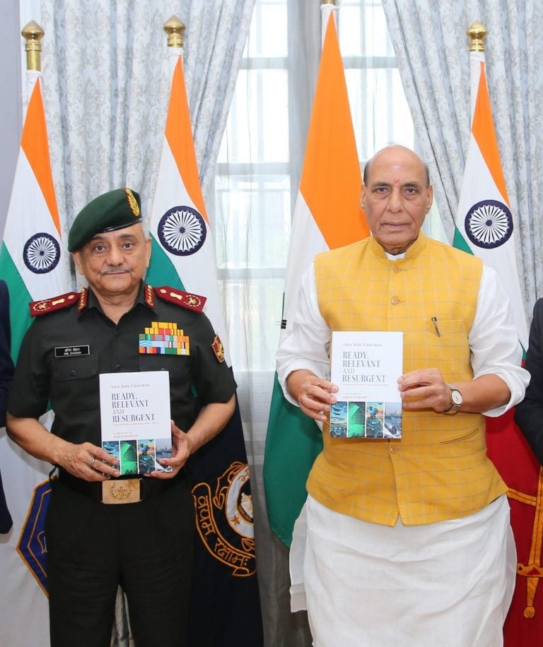 Defence Minister Rajnath Singh Unveils General Anil Chauhan's Book on India's Military Transformation