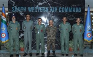 General Anil Chauhan Reviews Operational Preparedness at South Western Air Command Following Operation Sindoor