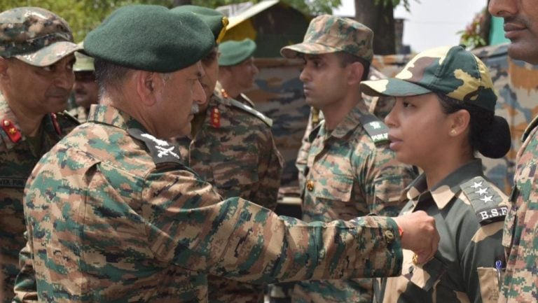 Indian Army Chief Honors BSF's Neha Bhandari for Bravery in Operation Sindoor