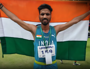 Indian Army's Gulveer Singh Breaks Records at 26th Asian Athletics Championships