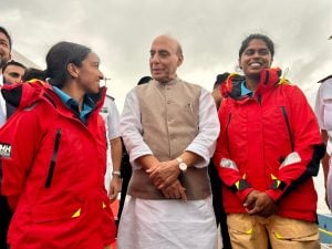 Indian Navy Officers Complete Historic Global Circumnavigation Aboard INSV Tarini