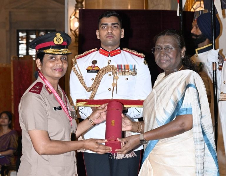 Major General Sheena PD Receives National Florence Nightingale Award for 2025