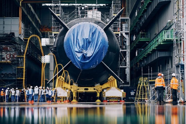 Naval Group Launches Fourth Barracuda Nuclear Attack Submarine, De Grasse, in Cherbourg