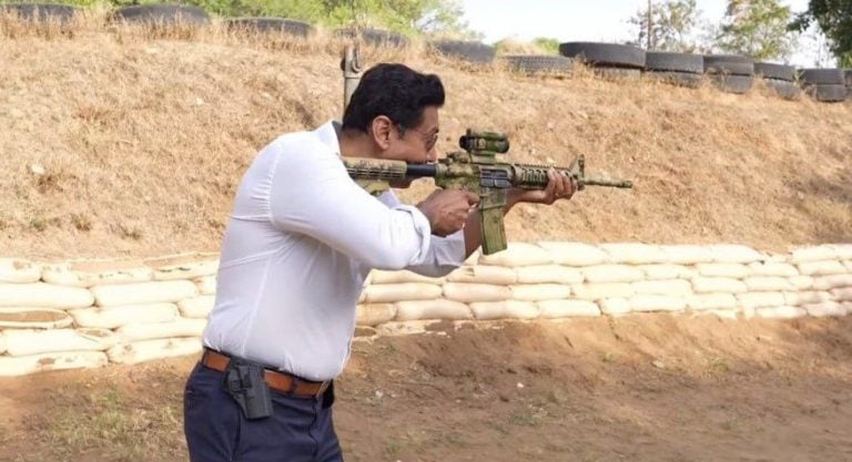Rajyavardhan Singh Rathore Engages with Elite 3 Para SF, Showcases Shooting Skills
