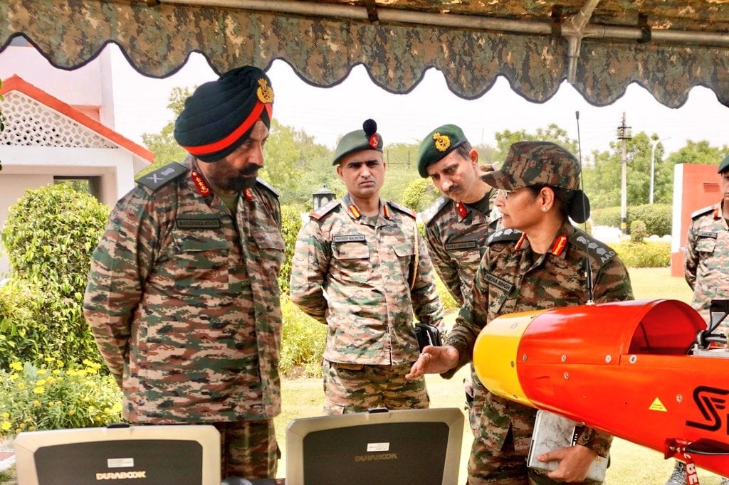 South Western Command Reviews Combat Preparedness of Army Air Defence Corps