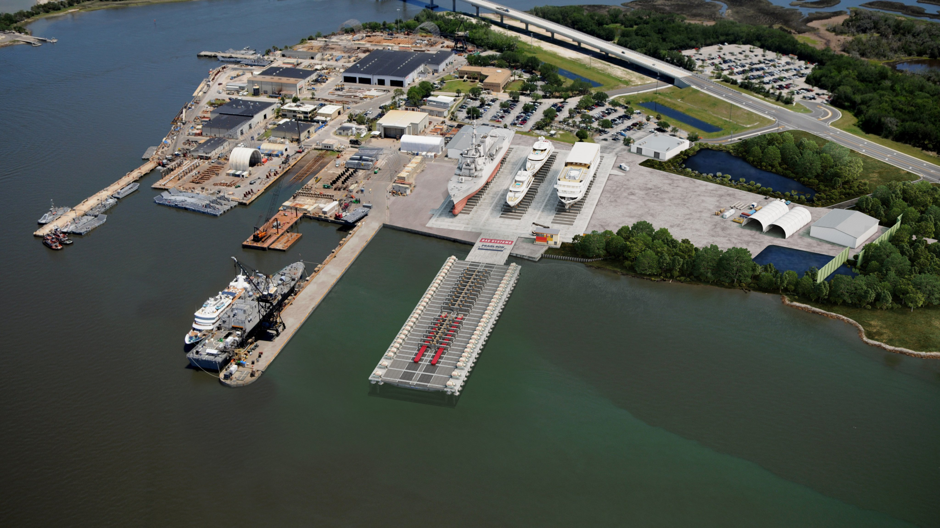 BAE Systems Opens $250 Million Shiplift Facility in Jacksonville, Florida