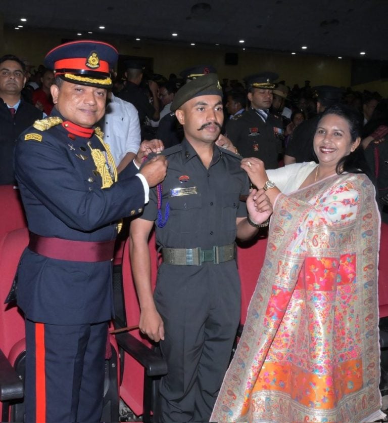 Father Pins Rank Insignia on Son at Indian Military Academy, Symbolizing Indo-Sri Lankan Defense Partnership