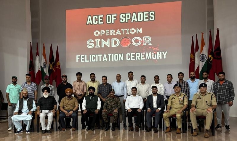 Indian Army Honors Civilians for Their Role in Operation Sindoor in Rajouri Ceremony