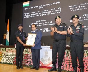 Indian Army Major Rajprasad RS Awarded NSG Counter-IED Innovator Award for Groundbreaking Technologies