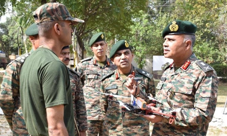 Indian Army's GOC Reviews Panther Division's Operational Readiness and Modernization Efforts