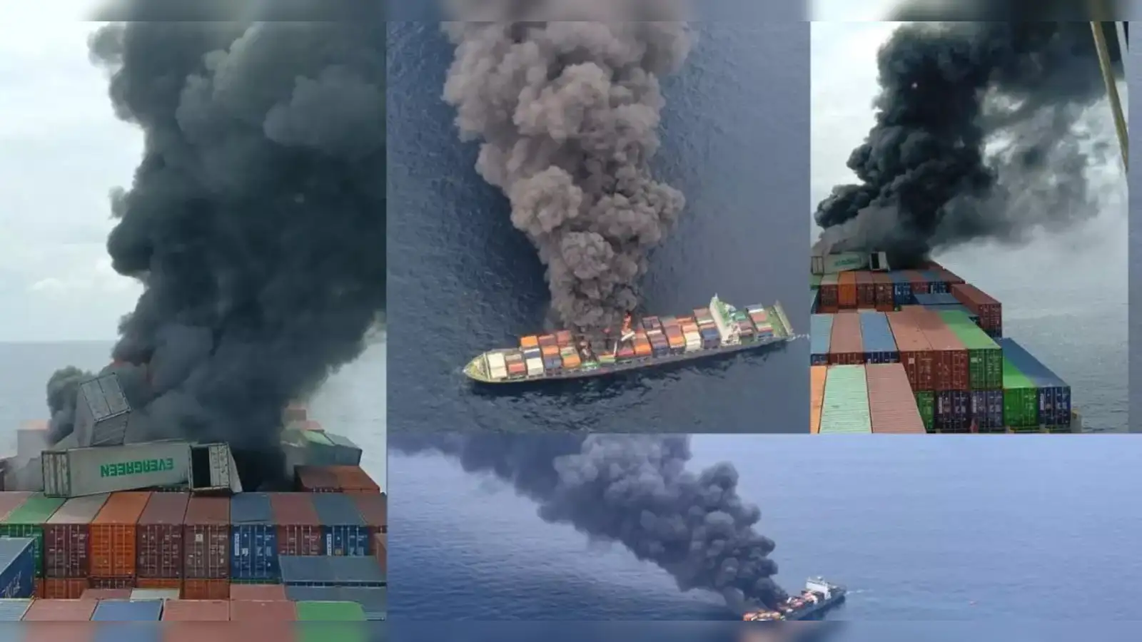 Indian Navy and Coast Guard Rescue 18 Crew from Burning Cargo Ship off Kerala