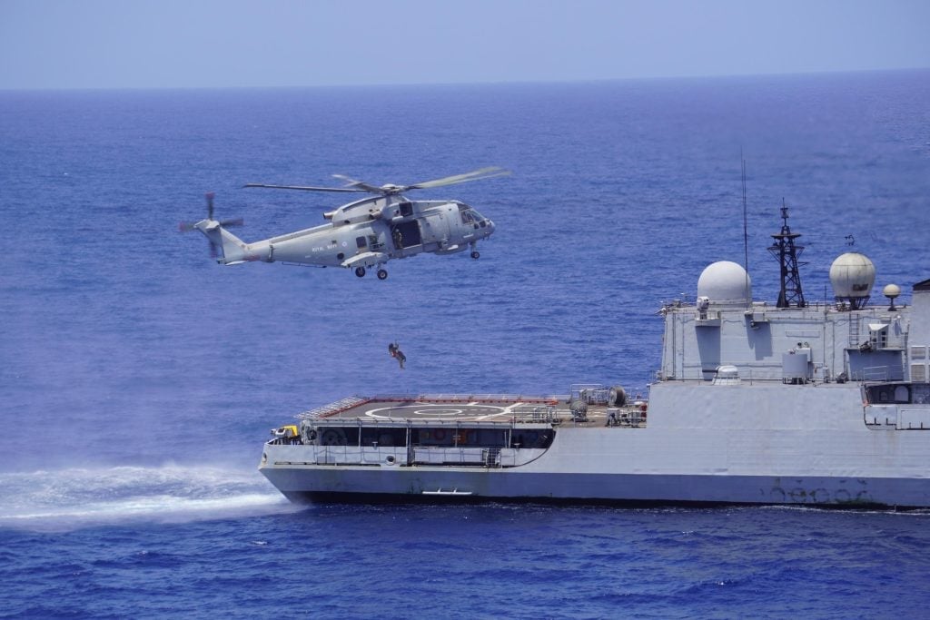 Indian Navy and Royal Navy Conduct Joint Passage Exercise in North Arabian Sea