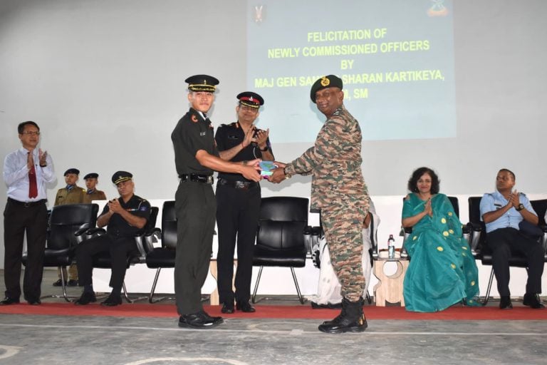 Lieutenant General Pendharkar Visits Sainik School Imphal to Celebrate Alumni and Inaugurate New Infrastructure