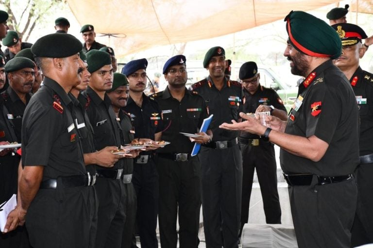 Lt Gen Manjinder Singh Reviews Operational Preparedness at Fazilka and Abohar Military Stations