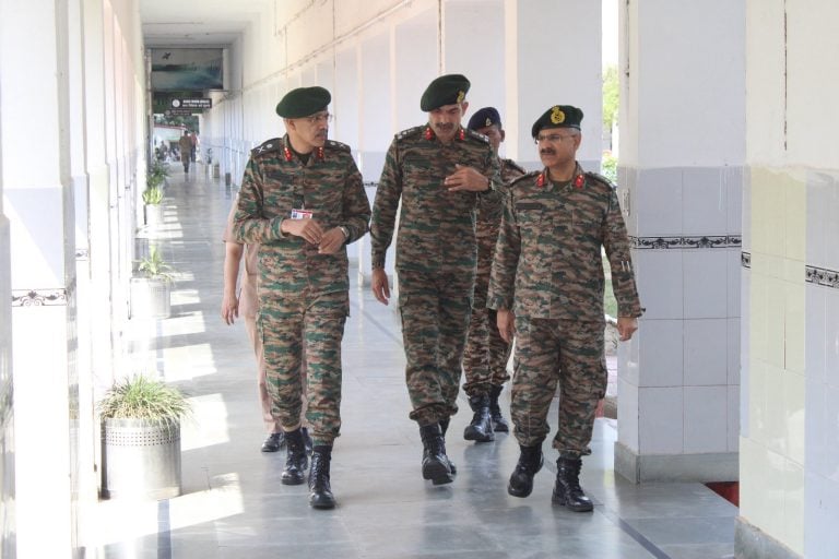 Major General D Vivekanand Evaluates Medical Readiness at Military Hospital Pathankot