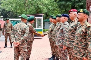 Major General Gill Reviews Operational Readiness and Training at Garhwal Rifles Regimental Centre