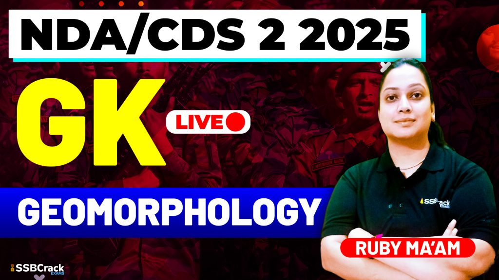 NDA CDS 2 2025 Geography Geomorphology