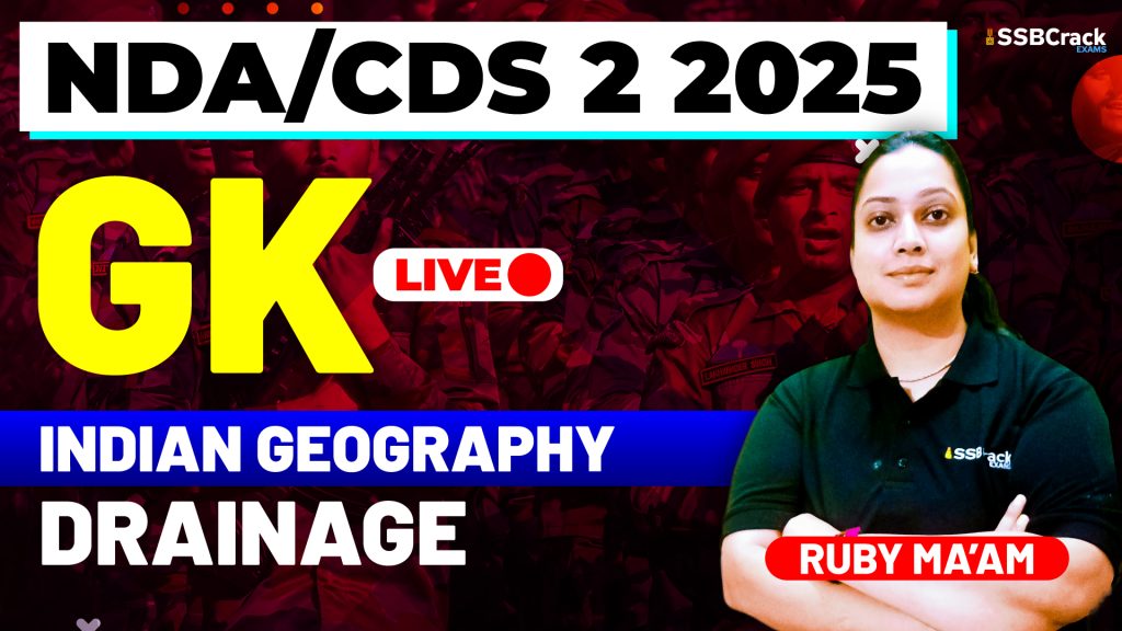 NDA CDS 2 2025 Indian Geography Drainage