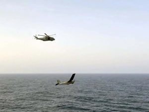 Royal Navy's Merlin Mk2 Helicopter Completes First Manned-Unmanned Teaming Trial Using Drone