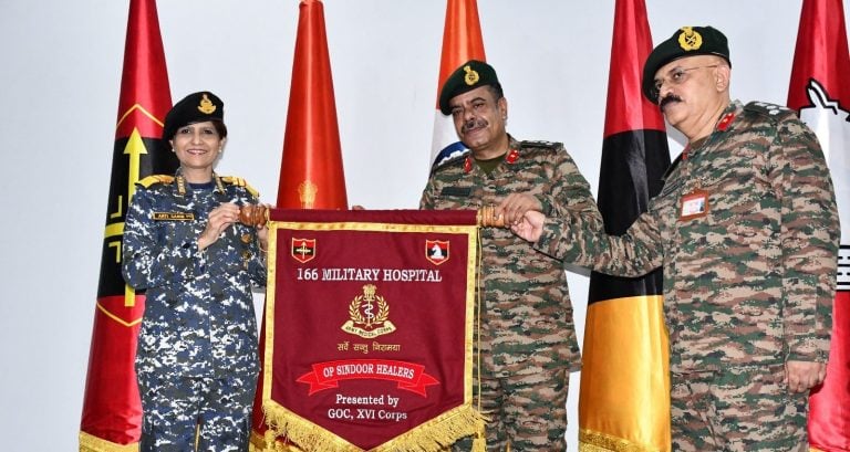 Surgeon Vice Admiral Arti Sarin Visits Military Hospital Jammu, Recognizes Role in Operation Sindoor
